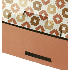 Box for Chocolates and Sweets Coral 19,5x13,5x5,3cm (600 Units)