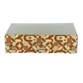 Box for Chocolates and Sweets Mint Chocolate 22x15x6cm (600 Units)