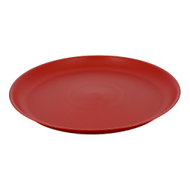 Reusable Plate Durable PP Mineral Red Ø27,5cm (54 Units)