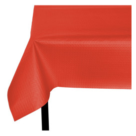 Pre-Cut Paper Tablecloth Red 40g 1,2x1,2m (300 Units)  