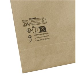 Paper Fries Envelope Grease-Proof Kraft 12x12cm (250 Units)  
