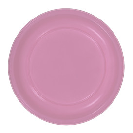 Reusable Plate Deep Economic PS Pink Ø20,5cm (25 Units) 