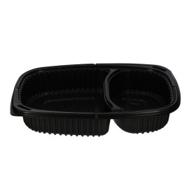 Plastic Container PP Rectangular Shape 2C 1250ml 25,5x18,9x4,5cm (320 Units)