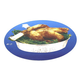 Paper Lid for Roast Chicken Round Shape 1900ml (500 Units)