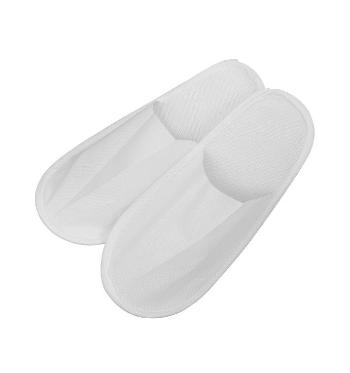 Disposable Slipper TST PP Closed EVA Sole White (1 Unit)