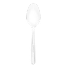Reusable Plastic PS Teaspoon Transparent 12,5cm (720 Units)