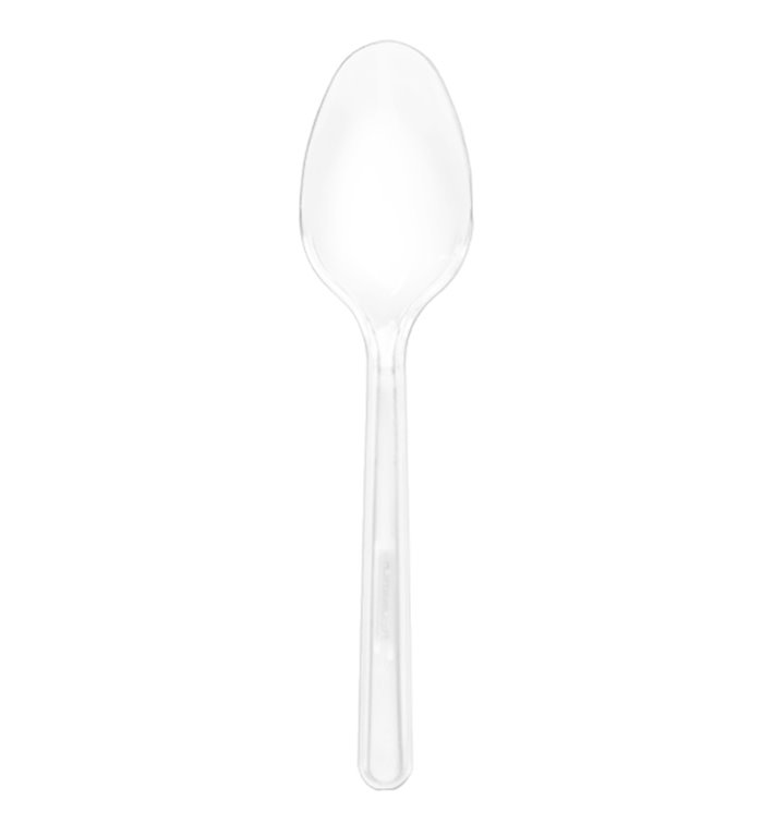 Reusable Plastic PS Teaspoon Transparent 12,5cm (720 Units)