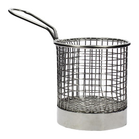 Serving Mini Fryer Container Steel 9,3x8,5cm (1 Unit) 