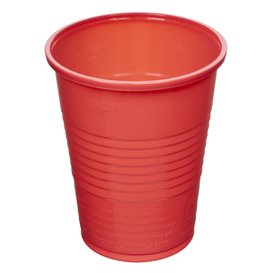Plastic Cup PS Red 200ml Ø7cm (1.500 Units)