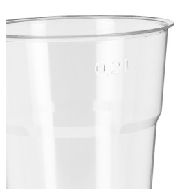 Reusable PS Cup "Diamant" Crystal 250ml Ø7,2cm (50 Units) 