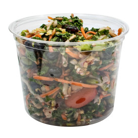 Plastic Deli Container PP "Deli" 24Oz/710ml Clear Ø12cm (500 Units)