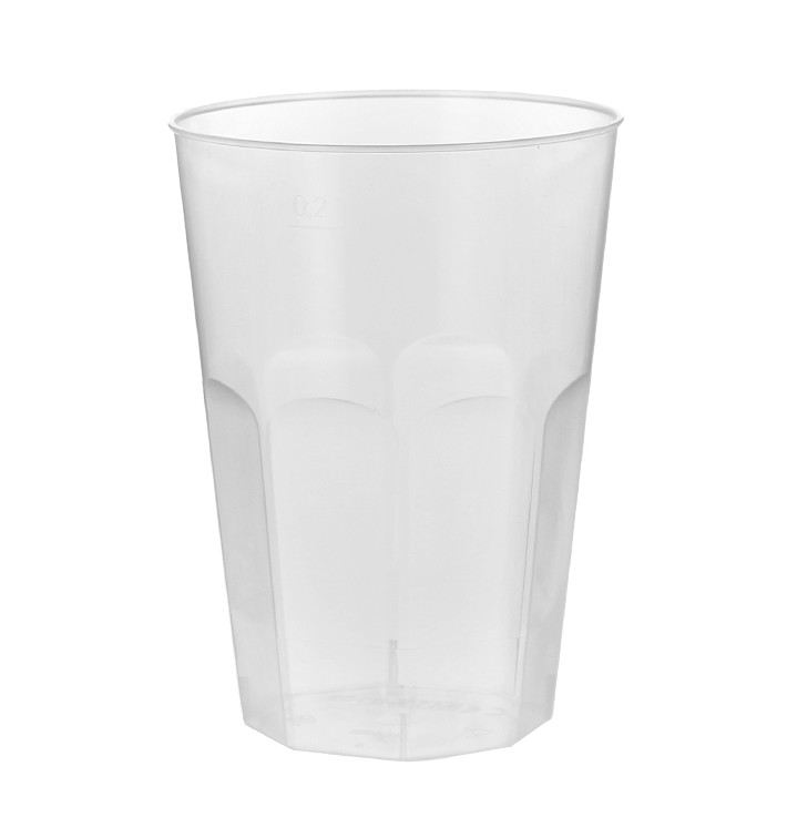 Plastic Cup PP "Deco" Clear 200 ml (500 Units)