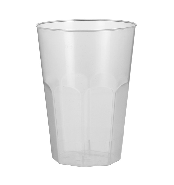 Plastic Cup PP "Deco" Clear 300 ml (30 Units)