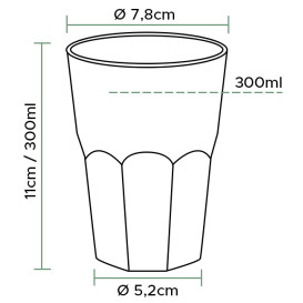Plastic Cup PP "Deco" Clear 300 ml (450 Units)