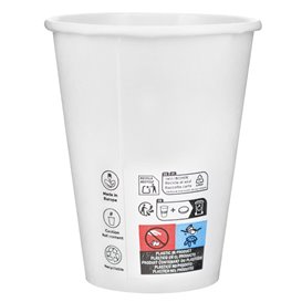 Paper Cup White 12 Oz/360ml Ø8,9cm (600 Units)