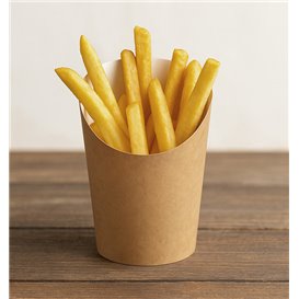 Paper Container Kraft Effect Anti-Grease Small Cup (55 Units)