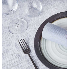 Non-Woven Tablecloth Roll 0,4x48m "Mandala" Grey 50g/m² P40cm (1 Unit)