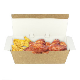Paper Take-Out Box Kraft 16,5x7,5x6cm (25 Units)