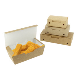 Paper Take-Out Box Kraft 16,5x7,5x6cm (600 Units)