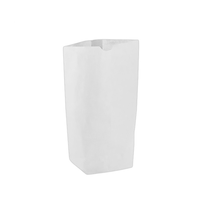 Paper Bag with Hexagonal Base White 14x19cm (1000 Units)