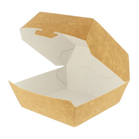 Paper Burger Box Kraft 12x12x7cm (25 Units)