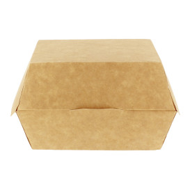 Paper Burger Box Kraft 12x12x7cm (25 Units)