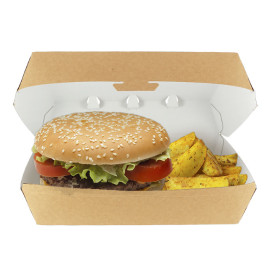 Paper Burger Box Kraft Giant size 23x17,5x8cm (25 Units) 