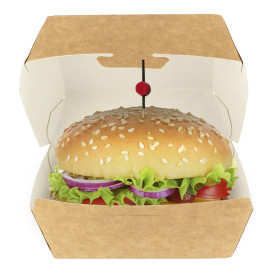 Paper Burger Box Kraft 12x12x7cm (450 Units)