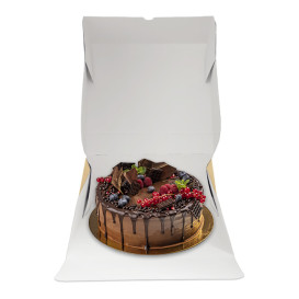 Kraft Carton Box with flip-top front 32x32+10cm (100 Units)