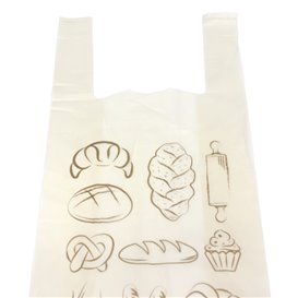 Bread T-shirt Bag Home Compost “Bakery” 30x60cm (100 Units) 