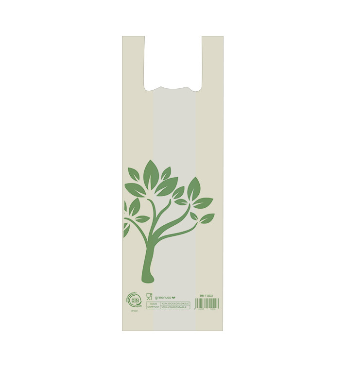 Bread T-shirt Bag Home Compost “Be Eco!” 30x60cm (100 Units) 