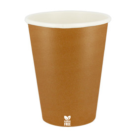 Plastic-Free Paper Cup 14 Oz/420ml "Caramel" Ø9,0cm (1.000 Units)