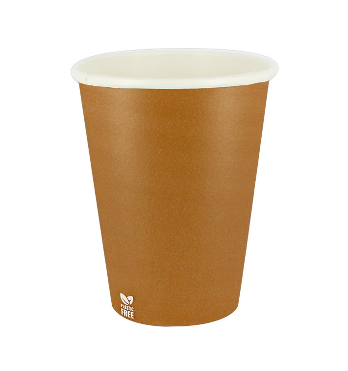 Plastic-Free Paper Cup 14 Oz/420ml "Caramel" Ø9,0cm (50 Units)