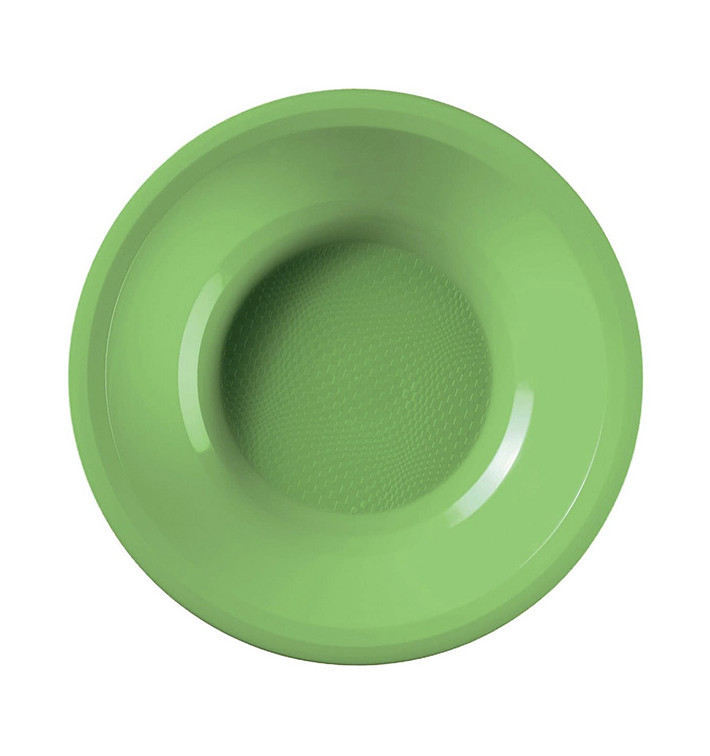 Plastic Plate Deep Lime Green "Round" PP Ø19,5 cm (600 Units)