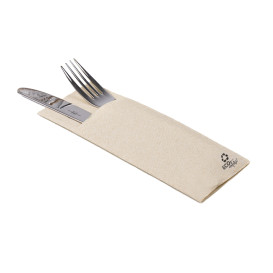 Cutlery Pocket Fold Napkin de Papel Eco 32x40cm (30 units) 