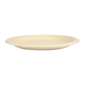 Sugarcane Plate Natural Ø23 cm (50 Units) 