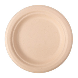 Sugarcane Plate Natural Ø15,5 cm (50 Units) 