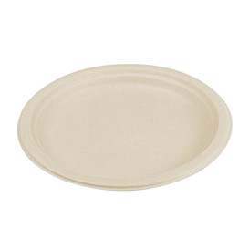 Sugarcane Plate Natural Ø26 cm (50 Units) 