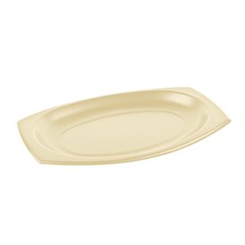 Foam Tray Honey with Lid 23x18cm (500 Units)