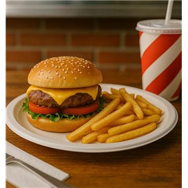 Sugarcane Plate White Ø18 cm (600 Units)