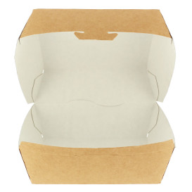 Paper Burger Box Kraft XXL 14,5x14,5x8cm (25 Units)