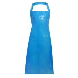 Disposable Plastic Apron PE G100 Blue 76x120cm (100 Units)  
