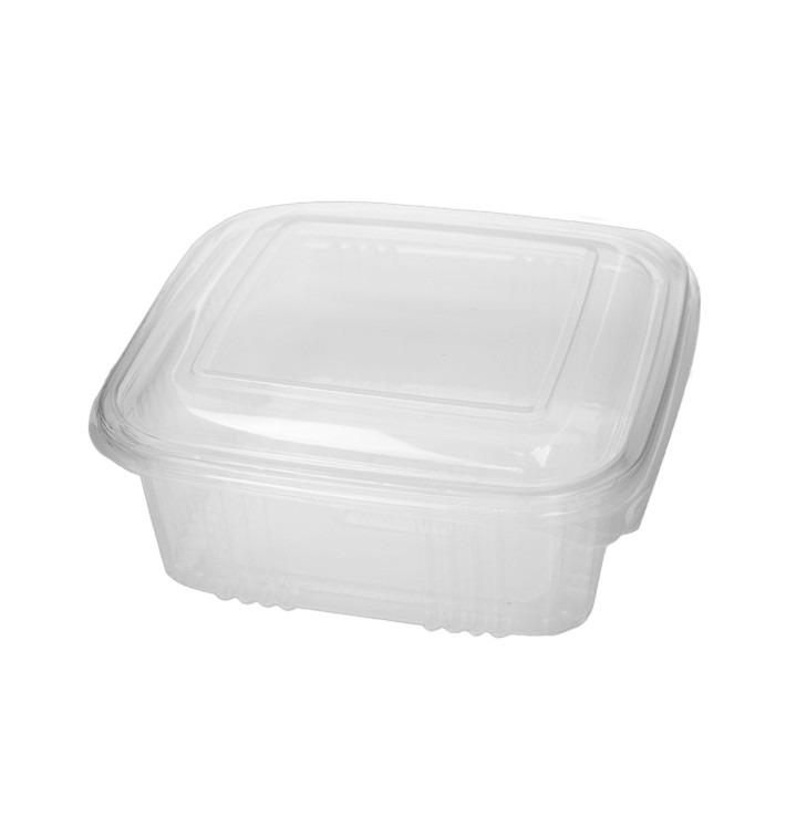 Plastic Hinged Deli Container Microwavable PP Square Shape 750ml (500 Units)