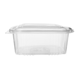 Plastic Hinged Deli Container Microwavable PP Square Shape 750ml (50 Units)  