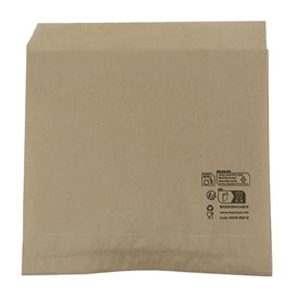 Paper Food Bag Grease-Proof Opened L Shape Kraft 15x15cm (3000 Units)