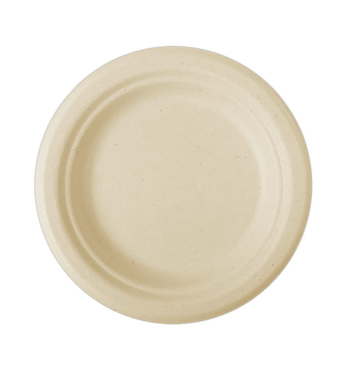 Sugarcane Plate Natural Ø15,5 cm (1000 Units)