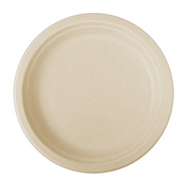 Sugarcane Plate Natural Ø26 cm (50 Units) 