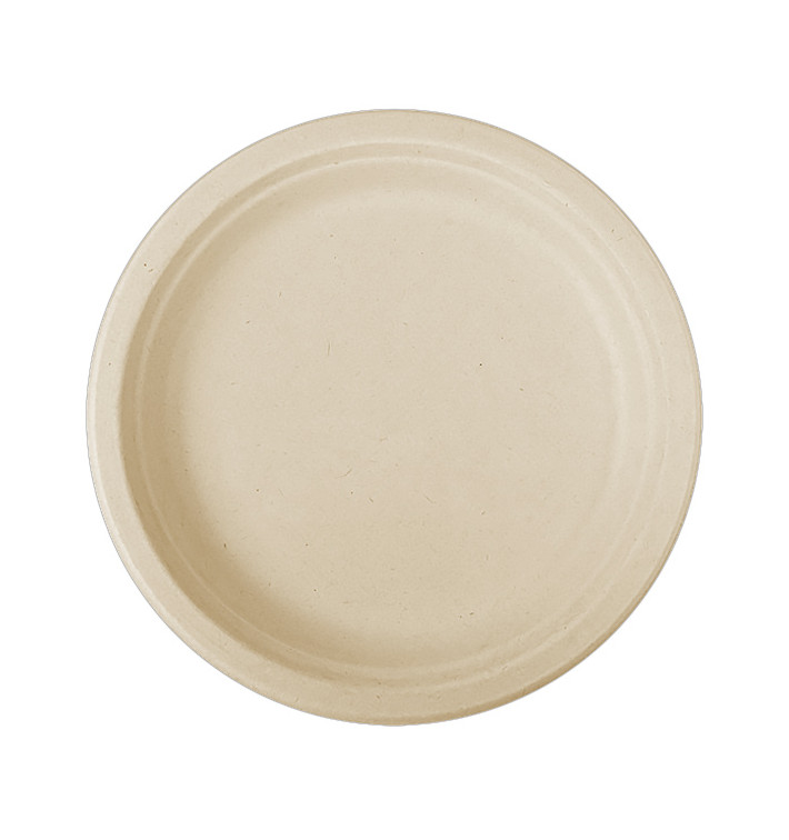 Sugarcane Plate Natural Ø26 cm (500 Units)