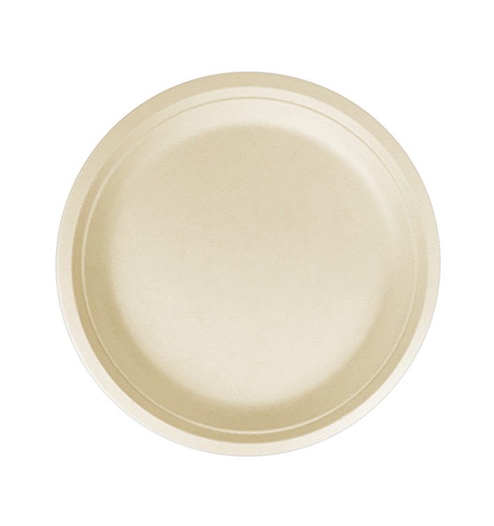 Sugarcane Plate Natural 30 cm (200 Units)