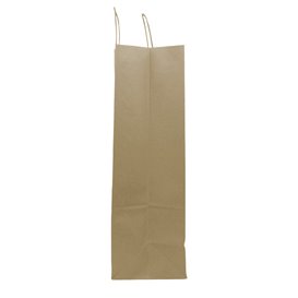 Paper Bag with Handles Kraft Brown 100g/m² 44+15x46cm (25 Units) 